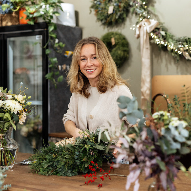 KVETU: owner Bára Šmídová with flowers