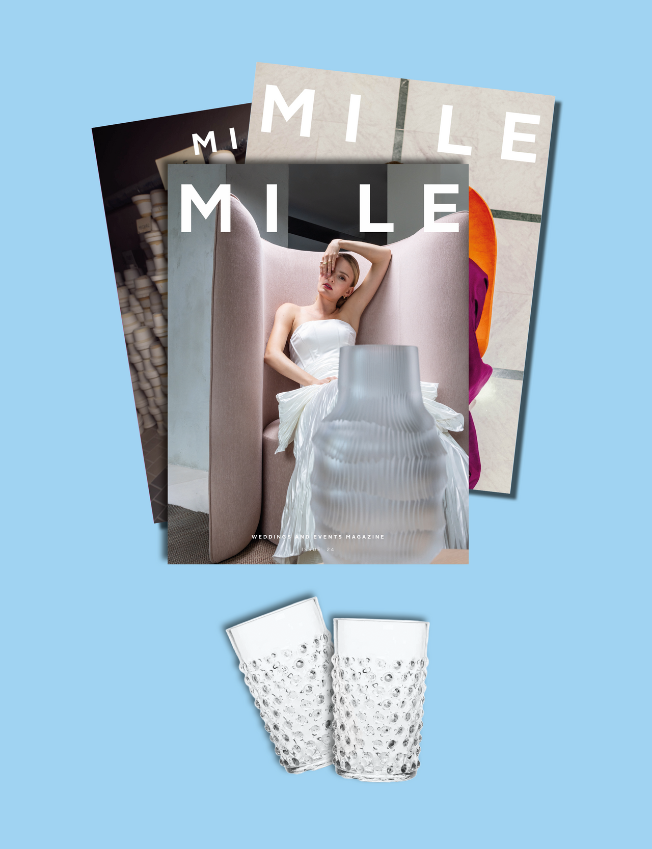 MILE X KLIMCHI sklenice Hobnail